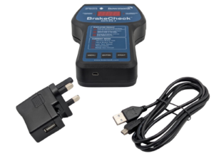 BrakeCheck Series 2 USB Cable + UK Power Adapter